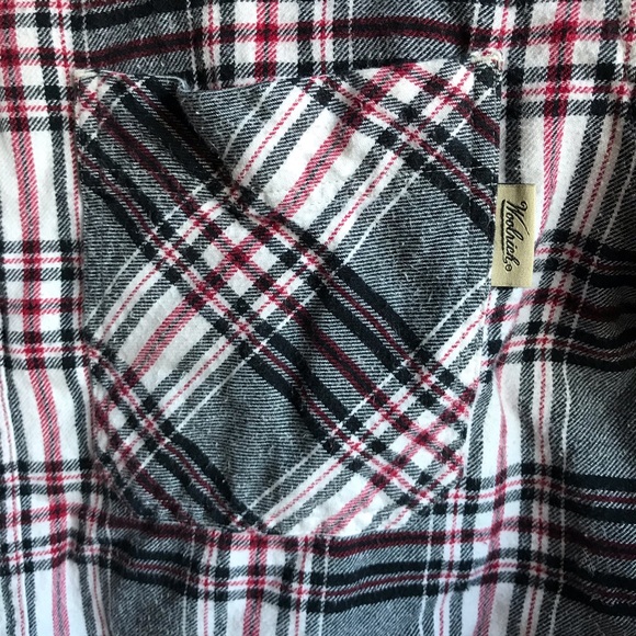 Woolrich Flannel Shirt Medium black and red plaid - Picture 2 of 7
